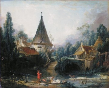 フランソワ・ブーシェ Painting - ボーヴェ初期フランソワ・ブーシェ近郊の風景